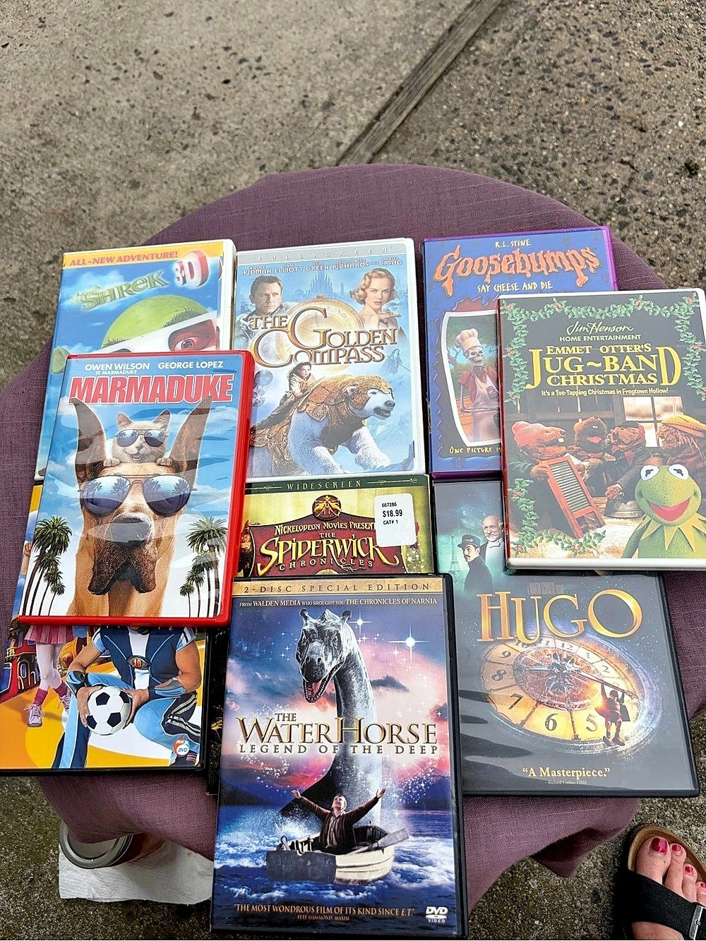 9 DVD Bundle including The Muppets, Shrek and Spiderwick all tested